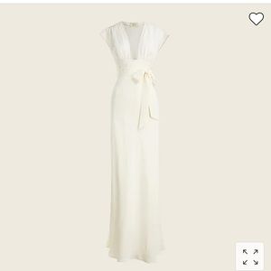 J Crew Cassi Namoda X J.Crew limited-edition wedding dress in silk BH963